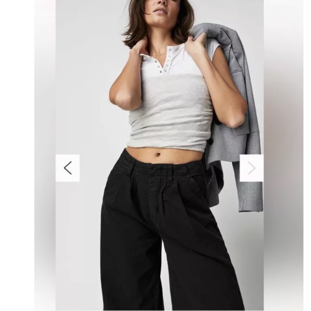 SOLD OUT Free People Light As Spring Wide Leg Trousers 6 - Picture 9 of 10